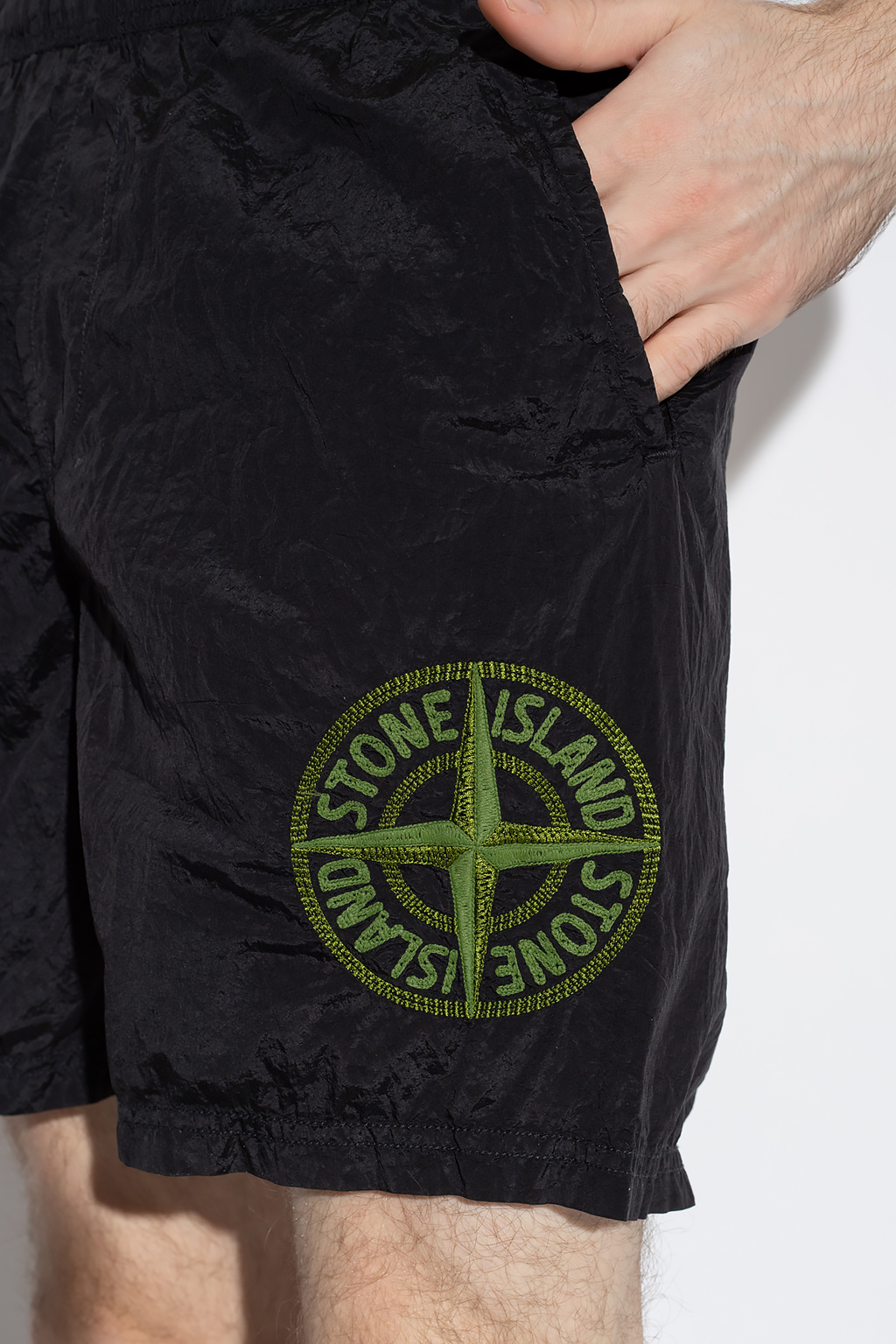 Black Swim shorts Stone Island - Gap Linen-Cotton Midi Shirt